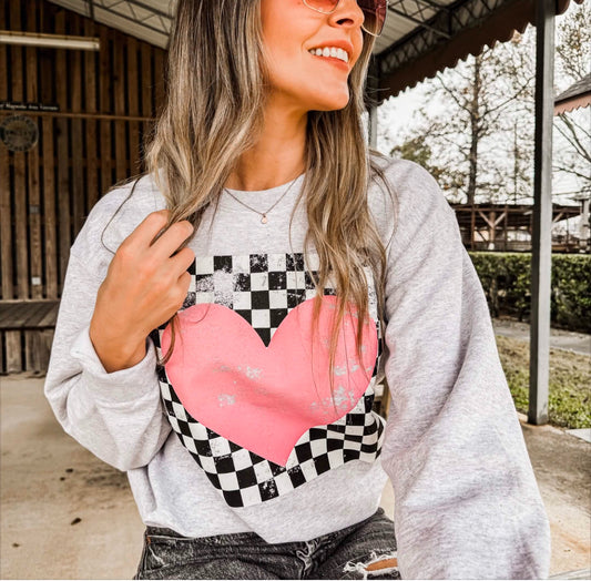 Checkered heart crew